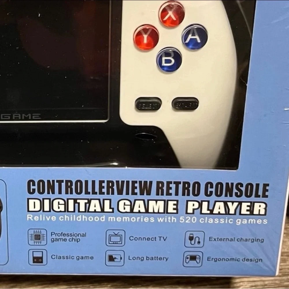 NEW P5 ControllerView Retro Handheld Gaming Console with 520 Classic Games